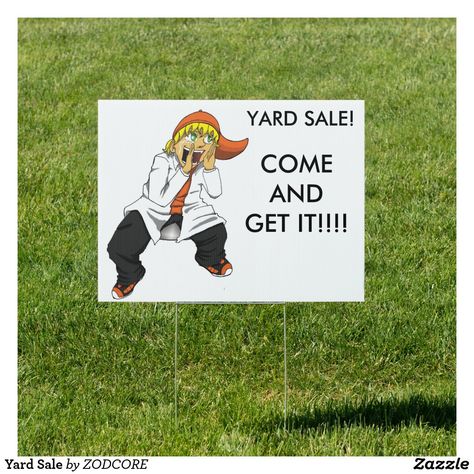 Yard Sale Yard Sign Cornhole Boards Designs, Come & Get It, Yard Sign, Yard Sale, Yard Signs, Christmas Card Holders, Create Sign, Board Design, Custom Holiday Card