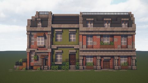 Minecraft Industrial Building, Minecraft Townhouse, Minecraft Town Hall, Minecraft Market, Villa Minecraft, Minecraft Modern City, Minecraft City Buildings, Minecraft Houses Survival, Architecture Styles