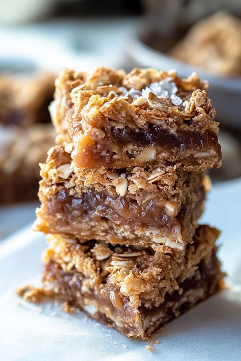 Sweet And Salty Carmelitas Oatmeal Caramelita Bars, Oatmeal Caramel Chocolate Chip Bars, Granola Dessert Recipes, Carmaleta Bars, Carmelitas Recipe 9x13, Recipe Using Caramel Bits, Oatmeal Caramel Bars, Oatmeal Carmelitas Bars, Whatchamacallit Bars