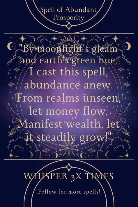 Spells For Balance, New Year Abundance Spell, Abundance Spells Witchcraft, Abundance Spell Chant, Spell For Abundance, Spells For Abundance, Abundance Chant, Spell For Winning Lottery, Moving Spell