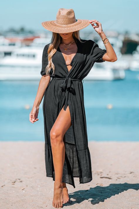 Open-Front Cover-Up Duster Kimono Duster Kimono, Swimwear Beach, Beach Look, Beach Dresses, Beach Style, Long A Line, Summer Sale, Beach Outfit, Women Swimsuits