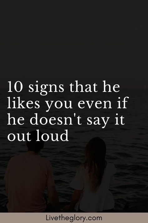 10 signs that he likes you (even if he doesn’t say it out loud…) He Likes You Facts, Quotes About Not Knowing If He Likes You, Does He Even Like Me Quotes, I Like A Guy Who Doesnt Like Me, He Likes Her Quotes, He Doesn’t Like You Quotes, Things To Say To A Guy You Like, If He Likes You You Will Know, What Does It Mean When A Guy Ignores You