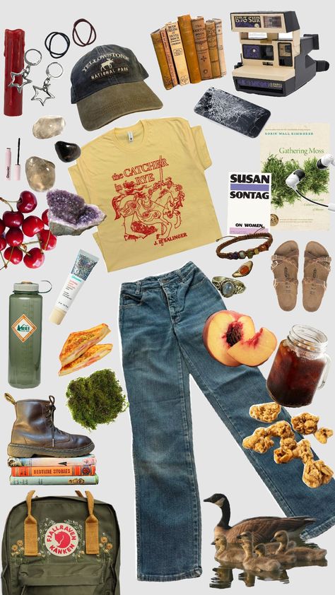 #granolagirl #grunge #aesthetic #ootd #goblincore #outfit #inspo #nichememe #hike #girl Aesthetic Ootd, Goblin Core, Granola Girl, Junk Drawer, Grunge Aesthetic, Your Aesthetic, Creative Energy, Granola, Ootd