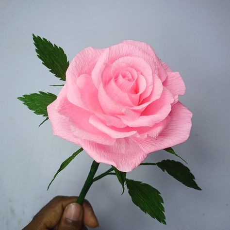 SmirchS - DIY Crepe Paper Rose 🌹 How to Make Realistic Rose Flower with Crepe Paper Crafts Crepe Paper Roses Tutorial, Crepe Paper Rose, Crepe Flowers, Flower Workshop, Crepe Paper Crafts, Crepe Paper Roses, Glowing Flowers, Crepe Paper Streamers, Realistic Rose