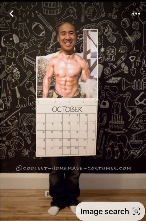 Fireman Calendar, Diy Alien, Mr October, Funny Group Halloween Costumes, Halloween Costume Couple, Punny Halloween Costumes, Creative Halloween Costumes Diy, Card Costume, Funny Couple Halloween Costumes