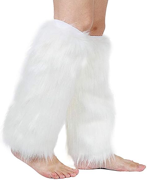 Fuzzy Leg Warmers, Fur Outfit, Fur Leg Warmers, Womens Costume, Boot Covers, Leg Warmer, Festival Accessories, Warm Boots, Boot Cuffs