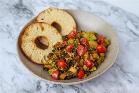 Pumfu Scramble - Oryana Community Co-op Tofu Alternative, Soy Free Tofu, Light Yellow Color, Tasty Breakfast, Caffeine Content, Healthy Choice, Shot Recipes, Vegan Keto, Food Board