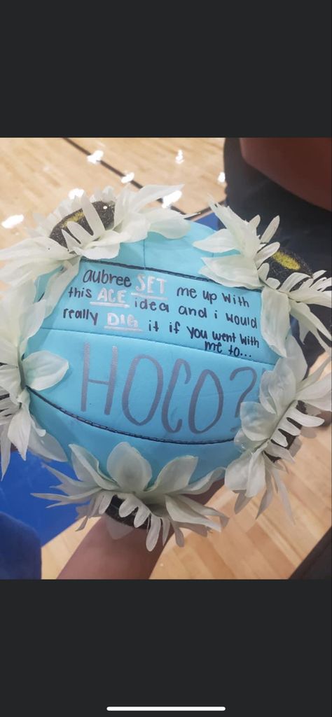 Volleyball Hoco Proposals, Volleyball Homecoming Proposal, Cute Homecoming Proposals, Proposals Ideas, Hoco Proposals, Hoco Proposals Ideas, Homecoming Proposal, Hanukkah Wreath, Hanukkah