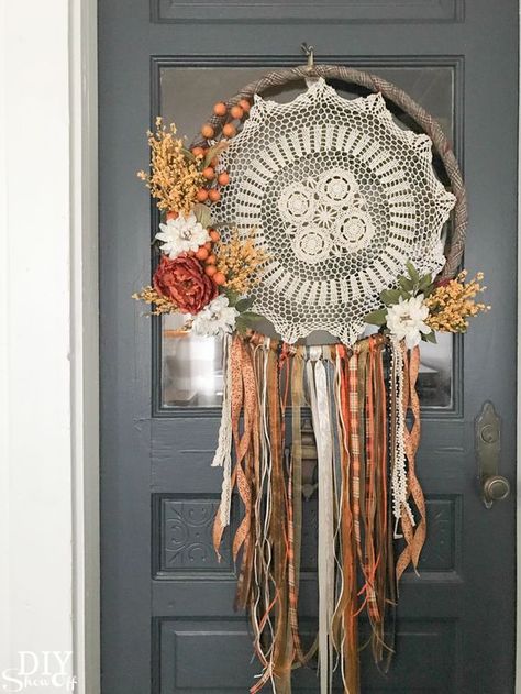 Autumn Dreamcatcher, Boho Fall Decor, Koti Diy, Diy Shows, Halloween Decorations Diy Outdoor, Diy Fall Wreath, Fall Crafts Diy, Autumn Crafts, Diy Home Decor Bedroom