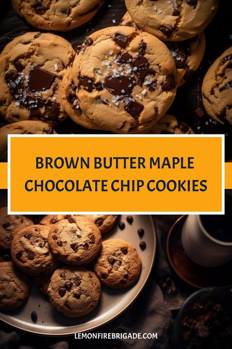 Maple Chocolate, Ultimate Cookies, Baking Desserts, Baked Dessert Recipes, 2024 Christmas, Cookie Scoop, Homemade Desserts, Brown Butter, Vegetarian Chocolate