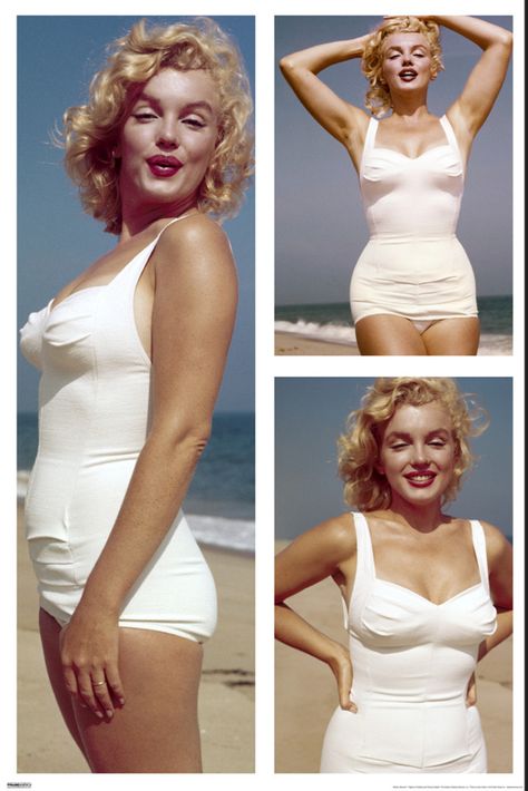 1950s Swimwear, Marilyn Monroe Photos, Future Outfit, Norma Jeane, Most Beautiful Dresses, On The Red Carpet, Perfect Makeup, Hollywood Stars, The Red Carpet