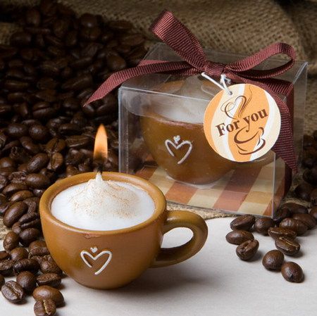 coffee candle Kitchen Decor Themes Coffee, Coffee Vibe, 10 Candle, Coffee Cup Candles, Coffee Creations, Cheap Wedding Gifts, Coffee Wedding Favors, Coffee Theme Kitchen, Product Shelf