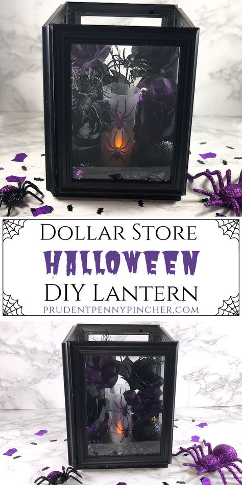 Dollar Store Halloween DIY Lantern #halloween #halloweencrafts #halloweendecorations #halloweendecor #diy #crafts #diycrafts #dollartree #dollarstore Dollar Store Halloween Diy, Halloween Lanterns Diy, Diy Lantern, Dollar Store Halloween Decorations, Halloween Lantern, Halloween Decor Diy, Dollar Tree Halloween, Shabby Chic Baby, Dollar Store Halloween