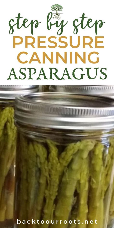 Canning Asparagus, Pickled Asparagus, Pressure Canning Recipes, Canning Tips, Canning Vegetables, Home Canning Recipes, Pressure Canner, Fermented Vegetables, Pressure Canning