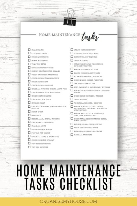 CATEGORY – FREE PRINTABLE Self Care Worksheets, Home Maintenance Checklist, Maintenance Checklist, Home Management Binder, Life Management, To Do Lists, Patio Flooring, Printable Planner Pages, Printable Pictures