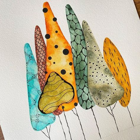 Polly Bennett Art, Watercolour Inspiration Beginner, Polly Bennett, Watercolor And Ink Art, Watercolour Doodles, Watercolor Blog, Artist Materials, Watercolour Inspiration, Watercolour Illustration