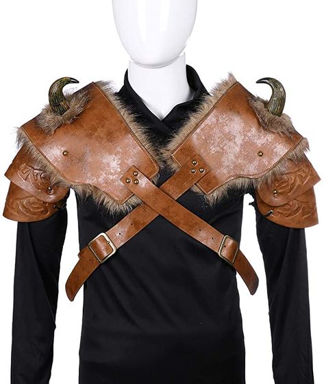 Viking Shoulder Armor, Viking Outfit Male, Winged Costume, Viking Costume Men, Costume Viking, Viking Cosplay, Medieval Cosplay, Viking Armor, Gothic Costume