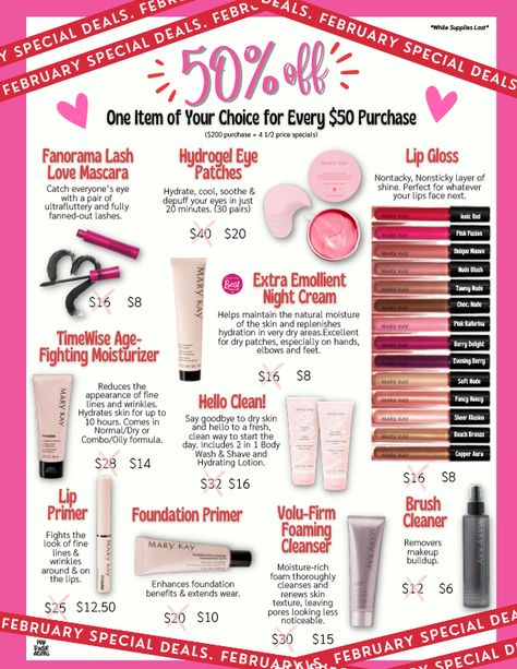 Mary Kay February, Mary Kay Cosmetics, Mary Kay Business, Beauty Consultant, February 2023, Direct Selling, Maybe One Day, Special Deals, Eyes Lips