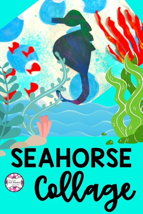 Substitute Teacher Lesson Plans, Seahorse Crafts, Third Grade Art, Food Hamburger, Art Project For Kids, Seahorse Art, Homeschool Lesson Plans, Warm And Cool Colors, Project For Kids