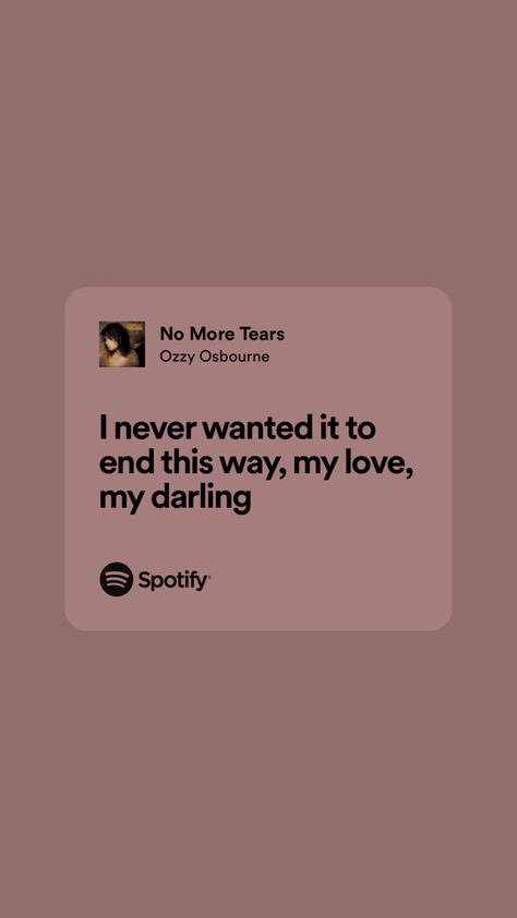 Ozzy Osbourne No More Tears, Ozzy Osbourne Quotes, No More Tears, Ozzy Osbourne, I Miss You, I Missed, Miss You, No More, Songs