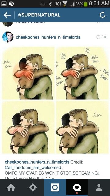 Not a destiel shipper but this is stinkin CUTE. Destiel Art Spicy, Destiel Spicy, Destiel Comic, Twist And Shout Destiel Fanart, Endverse Destiel, Twist And Shout Destiel, Lizleeships Destiel, Destiel Twist And Shout, Supernatural Comic