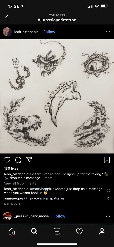 Jurassic World Tattoo Ideas, Small Jurassic Park Tattoos, Life Finds A Way Tattoo Jurassic Park, Jurassic Park Tattoo Ideas, Jurassic World Tattoo, Jurassic Tattoo, Jurassic Park Tattoos, Jurrasic Park Tattoo, Tiny Dinosaur Tattoo