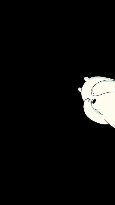 We Bare Bears Black Background, Ice Bear Wallpaper Black, We Bear Bears Wallpapers, Iphone Wallpaper Quirky, Cute Ice Bear, Polar Bear Images, Quirky Wallpaper, Ice Bear We Bare Bears, Wallpapers Nature