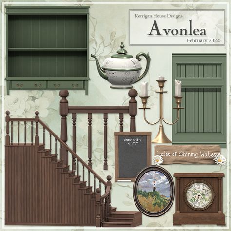 [KHD] Avonlea Set | Patreon Sims 4 Mediterranean Furniture Cc, Sims 4 Vintage Bedroom Cc, Sims 4 Old House Cc, Sims 4 Cottage Furniture, Sims 4 Log Cabin Cc, Sims 4 Victorian Furniture, Sims 4 House Exterior Cc, Victorian Furniture Sims 4 Cc, Victorian Homes Sims 4