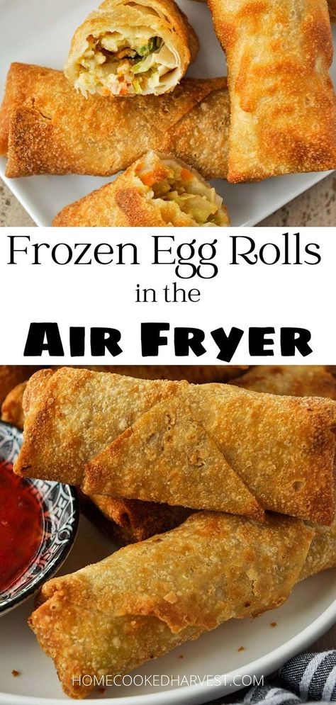 Airfryer Frozen Egg Rolls, Eggs Rolls In Air Fryer, Egg Rolls In The Air Fryer, Egg Roll In Air Fryer, Air Fry Spring Rolls, Frozen Egg Rolls In Air Fryer, Eggrolls In Air Fryer, Airfryer Egg Rolls, Air Fried Egg Rolls