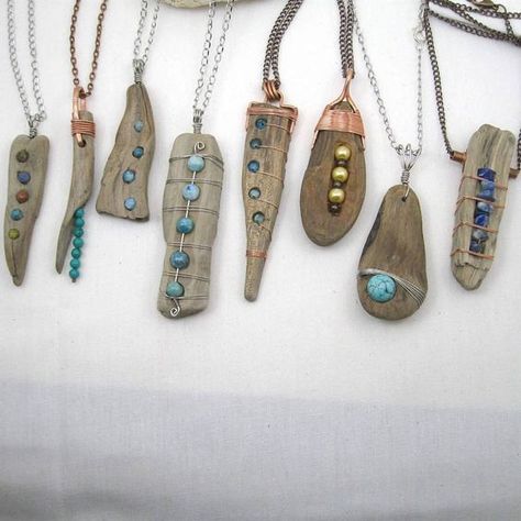 Driftwood Jewelry, Jewellery Bridal, Necklace Indian, Driftwood Crafts, Jewelry Indian, Driftwood Art, Accessories Handmade, Nature Crafts, Design Jewelry