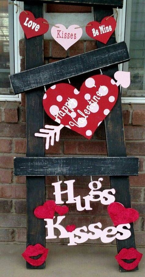 Valentines Ideas For Boyfriend, Etsy Valentines, Valentine Wood Crafts, Diy Valentines Day Wreath, Fun Valentines Day Ideas, Diy Valentine's Day Decorations, Valentine Tree, Valentines Sign, Diy Valentines Decorations