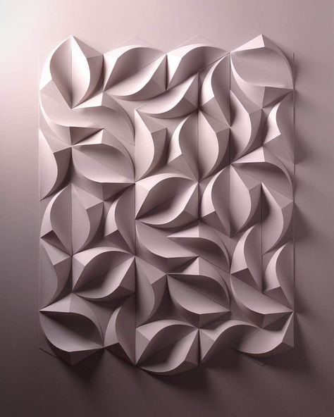 Artist Crafts Incredible Three-Dimensional Paper Sculptures by Hand Paper Art Sculpture, Folding Origami, Paper Sculptures, Geometric Sculpture, Abstract Paper, Origami Paper Art, Relief Sculpture, 3d Paper Crafts, Paper Folding