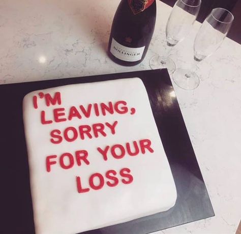 New Job Party, Goodbye Cake, Farewell Cake, Leaving Party, Teacher Cakes, Wish You Happy Birthday, Silver Wedding Cake, Cake Writing, Quitting Job