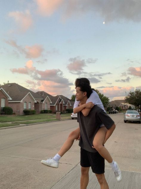 Written By A Woman, Piggyback Ride, Cloud Aesthetic, Piggy Back Ride, 100 Followers, Fun Couple, Cute Relationship Goals, Couples Goals, Couple Aesthetic