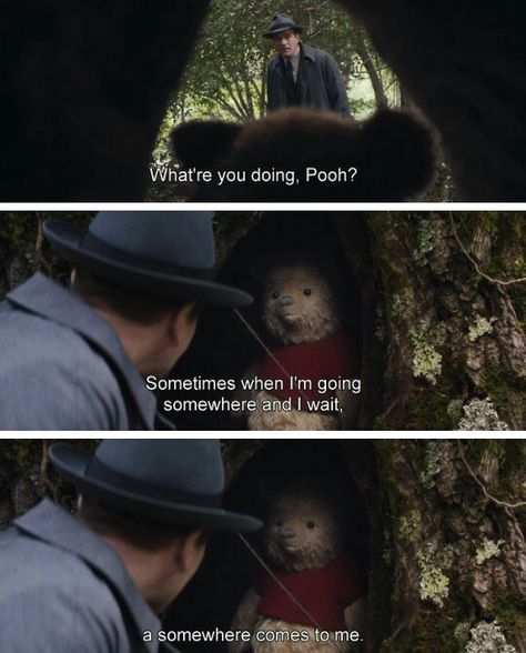 CHRISTOPHER ROBIN (2018) - Dir. Marc Forster. #christopherrobin #moviequotes #drama #fantasy #children #kids #disney #waltdisney #ewanmcgregor #marcforster #winniethepooh #pop #popculture #geek #nerd #movies #filmes #films #cine #cinema #cult #culture #art #Entertainment #OsFilmesdoKacic Christopher Robin Movie Quotes, Christopher Robin Quotes, Nerd Movies, Christopher Robin Movie, Kind Quotes, Robin Movie, Pooh Pictures, Comfort Movies, Winnie The Pooh Pictures