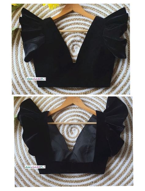 Black Choli Blouse Designs, Sweetheart Blouse Designs, Plane Blouse Designs, Blouse Designs For Heavy Breast, V Neck Blouse Designs, New Latest Blouse Pattern, Latest Blouse Patterns, Net Saree Blouse Designs, Black Blouse Designs