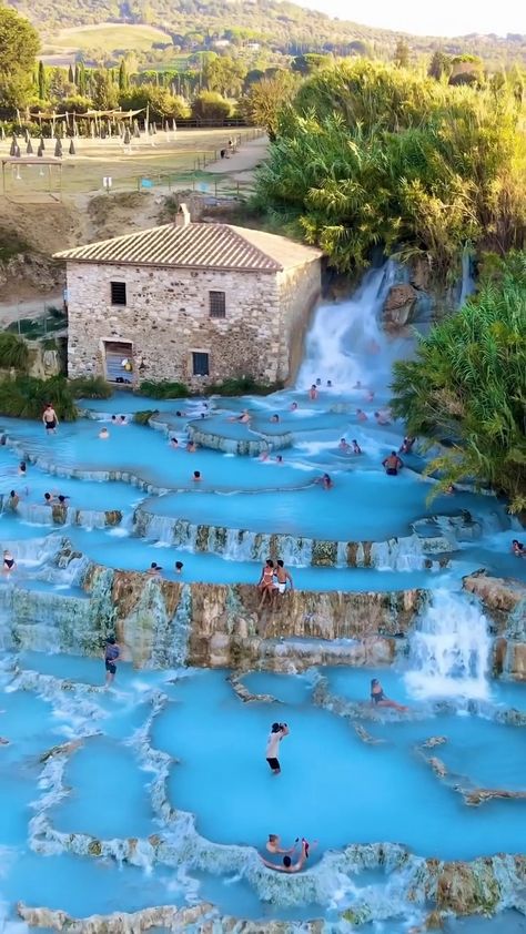 Thermal Pool, Stone Pool, Toscana Italy, Explore Italy, Spa Vacation, Visit Italy, Beautiful Hotels, Tuscany Italy, Dream Destinations