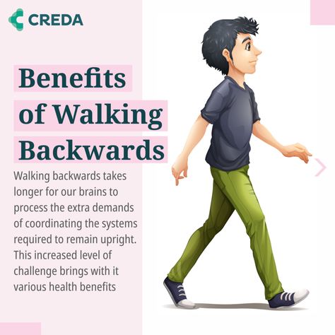 Walking backward has various health benefits but requires getting used to it. Start slow and once you feel more confident, you can begin to speed things up.

It is better to practice indoors to avoid crashing into obstacles or falling over. Keep your chest and head upright as you walk backwards and resist the urge to look over your shoulders. Benefits Of Walking Backwards, 2024 Happiness, Walking Backwards, Benefits Of Walking, 2024 Goals, Feel More Confident, Health Benefits, Health Tips, To Look