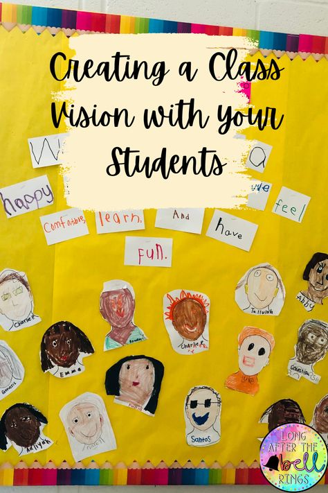 At the beginning of the year, before creating class rules, it is important that students show ownership and have a voice. This activity helps to build a positive classroom environment filled with authentic relationships. Students will think about their hopes and dreams (a responsive classroom technique) while creating their class vision for the school year. Beginning Of The Year Projects, Classroom Contract Kindergarten, Class Rules Activity, Beginning Of School Year Bulletin Boards Kindergarten, Class Rules Activities, Hopes And Dreams Responsive Classroom, Kindergarten Class Rules, First Grade Rules, Classroom Contract