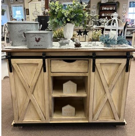 Cabinet With Sliding Doors, Barn Door Cabinet, Farmhouse Cabinet, Falling Waters, Farmhouse Cabinets, Sliding Barn Doors, Door Cabinet, Barn Doors Sliding, Barn Doors