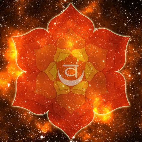 Chakra Vibrations, Sacral Chakra Art, Svadisthana Chakra, Sacral Chakra Symbol, Fire Mandala, Svadhisthana Chakra, Sacral Chakra Yoga Poses, Sacral Chakra Yoga, Lumbar Vertebrae