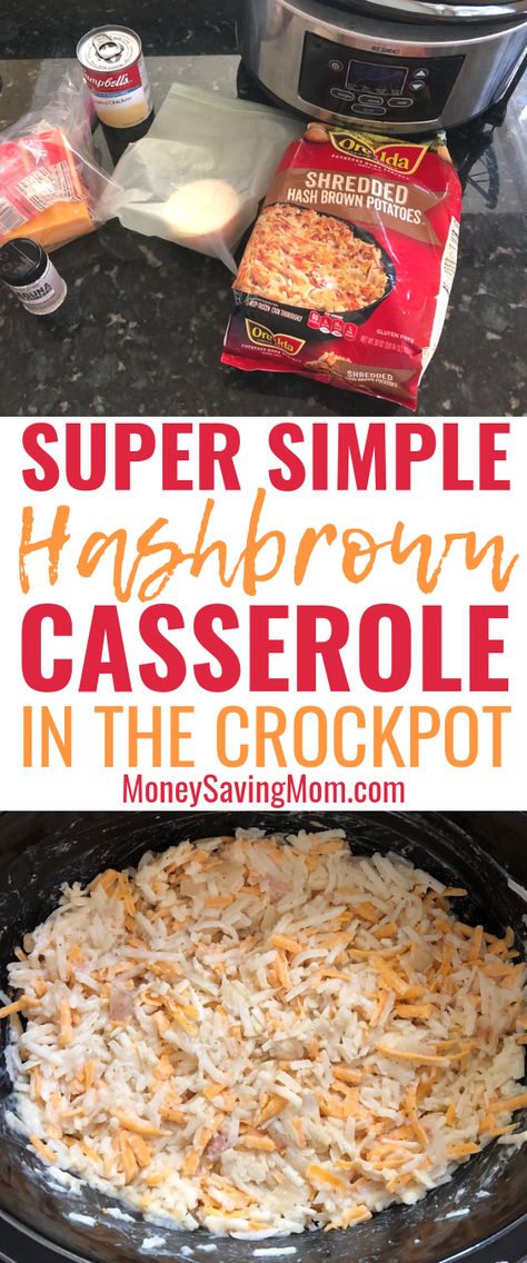 Breakfast Casserole Crockpot, Brunch Potatoes, Crockpot Hashbrown Casserole, Potatoes Crockpot, Hashbrown Casserole Easy, Casserole Crockpot, Hashbrown Casserole Recipe, Cheesy Hashbrown Casserole, Crockpot Breakfast Casserole