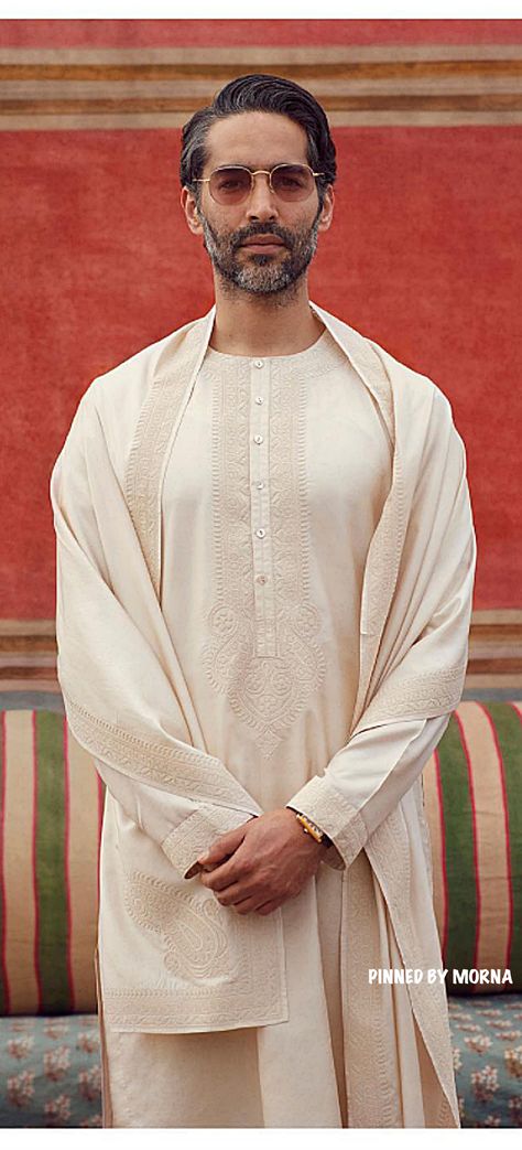 Sabyasachi Mukherjee : India. Sabyasachi Men, Sabyasachi Mukherjee, Men Kurta, Men's Ethnic Wear, Mens Wear, Ethnic Wear, Dressage, Indian Wear, Mens Accessories