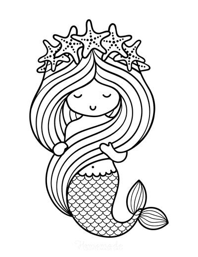 Ocean Coloring Pages, Mermaid Coloring Pages, Coloring Page Ideas, Mermaid Coloring, Page Ideas, Little Mermaid, Coloring Pages For Kids, Coloring Page, Free Printable