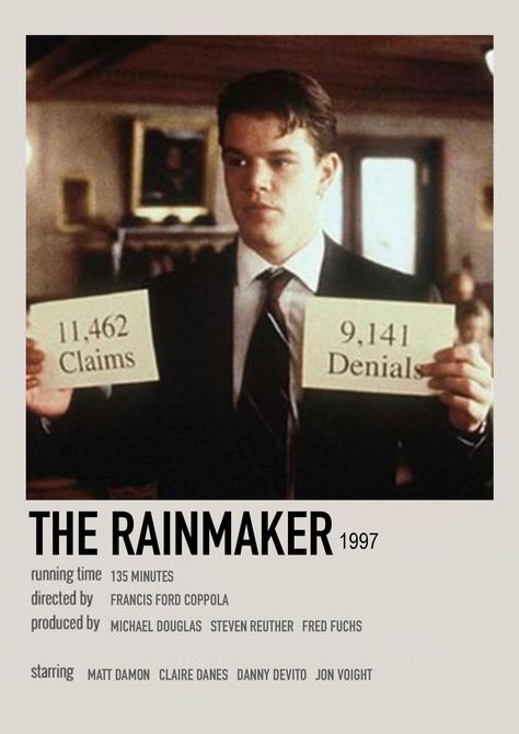 The Rainmaker Movie, Best Office Episodes, Polaroid Movie Poster, The Rainmaker, Netflix Movies To Watch, New Movies To Watch, Great Movies To Watch, Polaroid Poster, Film Inspiration