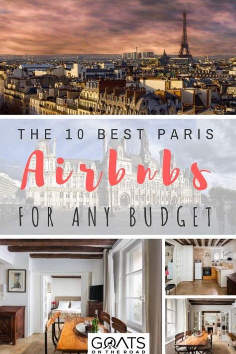 Need accommodation for your trip to paris, france? There are plenty of apartments to rent in this beautiful city, from Parisians style luxury homes, to romantic studios, chic flats, or a house with a beautiful terries and Eiffel Tower view, Airbnb offers some great deals for every budget. Check out our top 10 picks for your travel. | #visitparis #europetravel #airbnb #france Paris Places To Stay, Paris Airbnb, Paris Accommodation, Best Paris Hotels, Paris Engagement, Paris 2023, Plan Paris, Paris Dream, Paris Trip