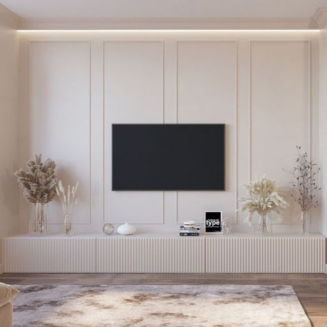 30 ideias de rack para sala de tv com painel Tv Fal, Living Room Tv Unit, Tv Room Design, Tv Wall Design, Living Room Design Decor, Tv Decor, Home Design Living Room, Living Room Tv Wall, Decor Home Living Room