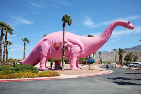 Looking for fun things to do in Palm Springs? This exciting desert oasis is just a short drive down from Los Angeles. Cabazon Dinosaurs, Palm Springs Air Museum, Discovery Museum, Hills Resort, Pink Dinosaur, Things To Do With Kids, San Jacinto, Trampoline Park, Desert Oasis