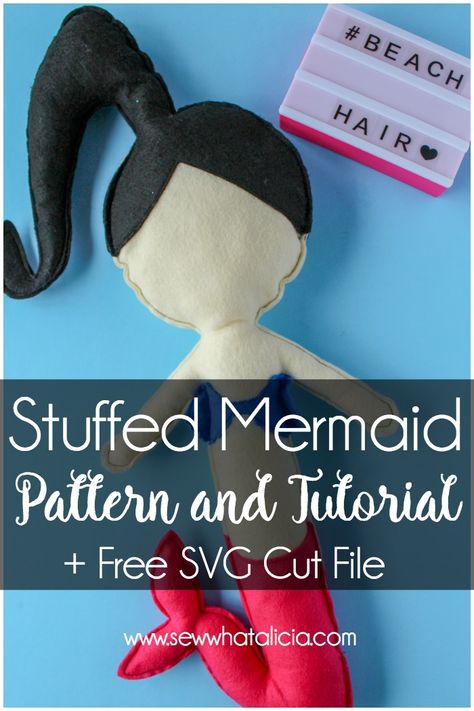 Felt Mermaid, Free Svgs, Sewing Courses, Mermaid Pattern, Beginner Sewing Projects Easy, Easy Sewing Patterns, Sewing Skills, Easy Sewing Projects, Sewing Projects For Beginners