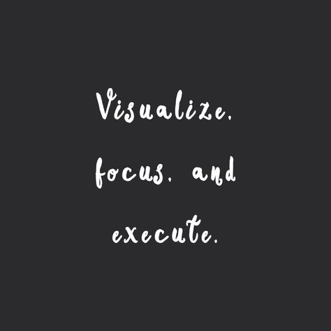 Visualize, focus, and execute! Browse our collection of motivational wellness and exercise quotes and get instant health and fitness inspiration. Stay focused and get fit, healthy and happy! https://www.spotebi.com/workout-motivation/visualize-focus-execute/ Inspirational Fitness Quotes, Focusing On Yourself Quotes, Gather Quotes, Exercise Quotes, Positive Actions, Motivation Theory, Focus Quotes, Self Care Quotes, Motivation Psychology